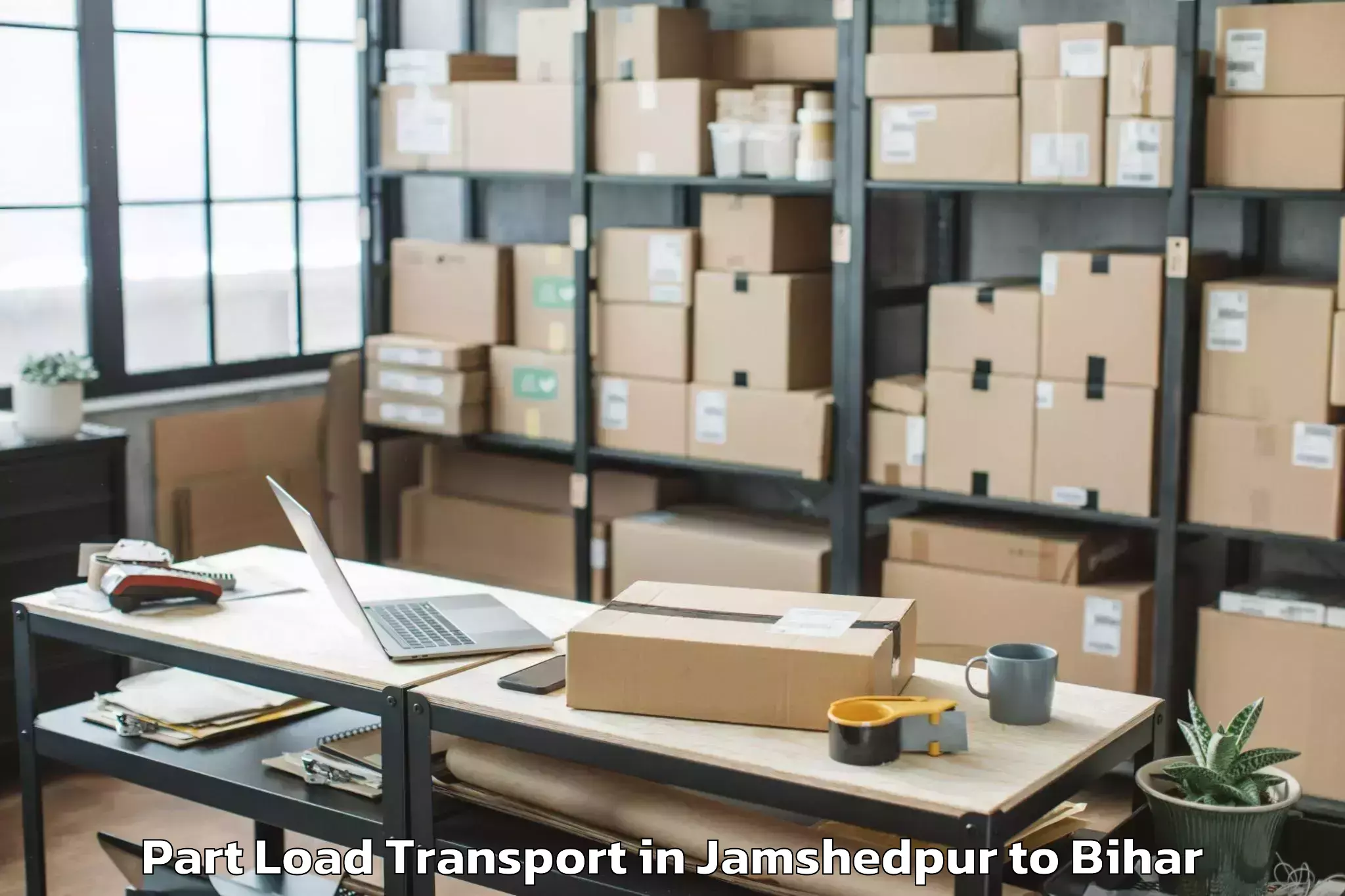 Professional Jamshedpur to Chiraia Part Load Transport